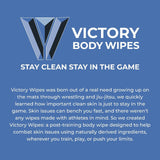 Victory Body Wipes (50 Count) Post-Workout Wipes with Tea Tree & Eucalyptus Essential Oils