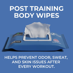 Victory Body Wipes (50 Count) Post-Workout Wipes with Tea Tree & Eucalyptus Essential Oils